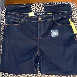 INC Straight Leg Slim Tech Fit Jeans Plus Size 24W